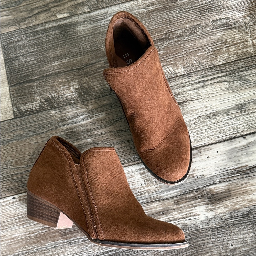 Esprit Women's Ankle Booties in Brown Suede - Picture 2 of 10